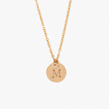 Stamped Initial Necklace