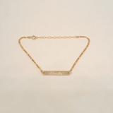 Engraved Bar Bracelet
