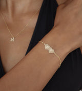 Two Hearts Bracelet