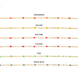 Enamel & Gold Necklace