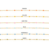 Enamel & Gold Necklace