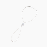 Silver Cross Pearl Hand Chain
