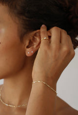 XL Gold Filled CZ Stacking Ring