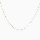 Enamel & Gold Necklace
