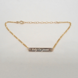 Engraved Bar Bracelet