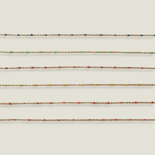Enamel Double Strand Bracelet
