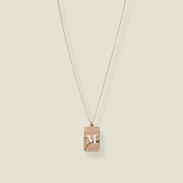 Initial Necklace: Classic Font