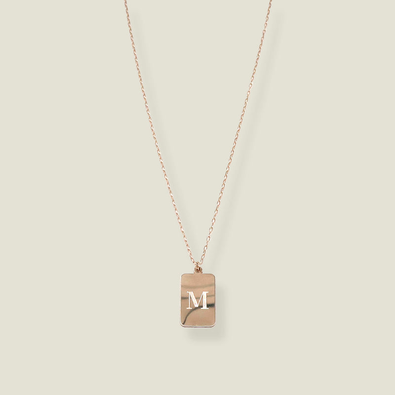 Initial Necklace: Classic Font