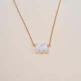 Mother of Pearl Initial Necklace