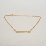 Engraved Bar Bracelet