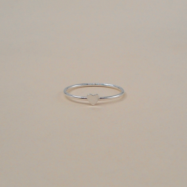 Sterling Silver Mini Heart Ring