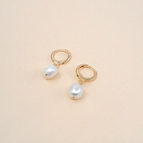 Alina Pearl Hoops