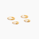 CZ Petite Hoops