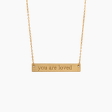 Engraved Bar Necklace