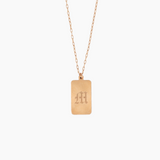 Initial Necklace: OLD ENGLISH