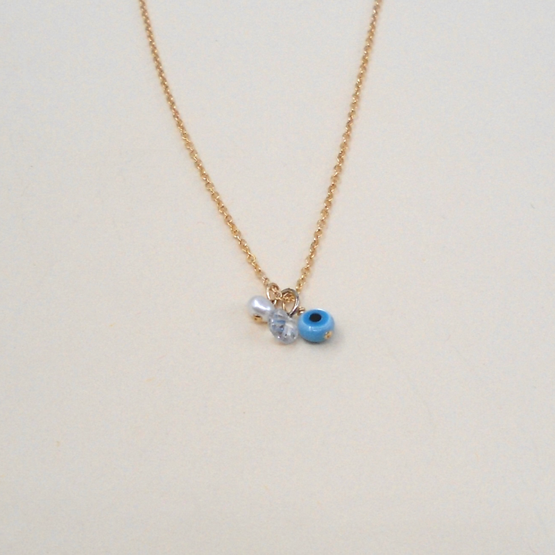 Shell Eye Charms Necklace