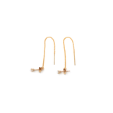 Cable Chain Double Threader Earrings